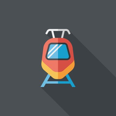 Uzun Gölge, eps10 ile ulaşım tren yassı simgesi