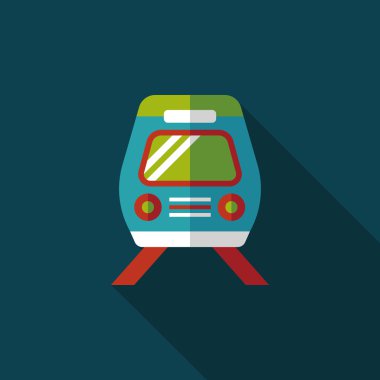 Uzun Gölge, eps10 ile ulaşım tren yassı simgesi