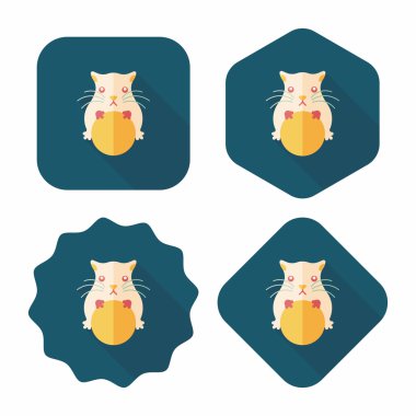 Uzun Gölge, eps10 ile evde beslenen hayvan fare düz simgesi