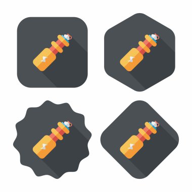 Uzun Gölge, eps10 ile spor su şişesi düz simgesi