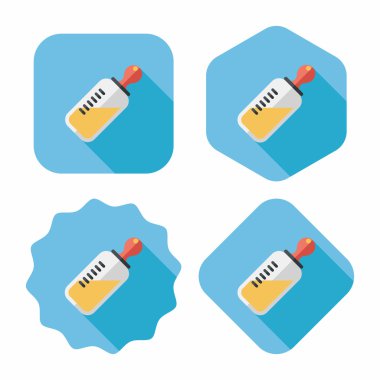 Uzun Gölge, eps 10 bebeğin kukla düz simgesiyle