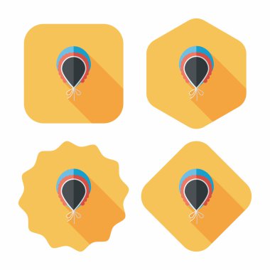 Bebek atkı uzun gölge, eps 10 düz simgesiyle