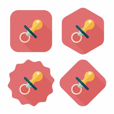 Uzun Gölge, eps 10 bebeğin kukla düz simgesiyle