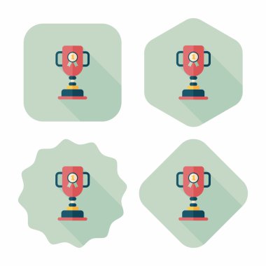 Uzun Gölge, eps10 ile kupa bardak düz simgesi