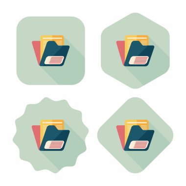 Uzun Gölge, eps10 ile klasör düz simgesi