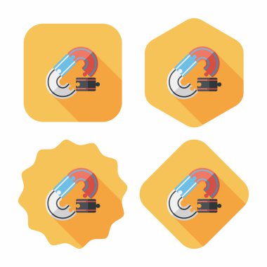 yarış parça lat simgesini uzun gölge, eps10