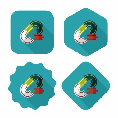 yarış parça lat simgesini uzun gölge, eps10