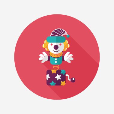 kutu düz simgesi ile uzun gölge, eps10 jack