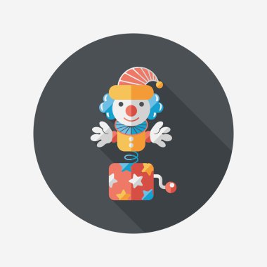 kutu düz simgesi ile uzun gölge, eps10 jack