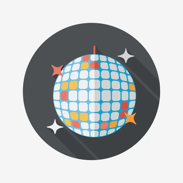 Disco bola icono plano con sombra larga, eps10 vector, gráfico vectorial © eatcute imagen #62420709