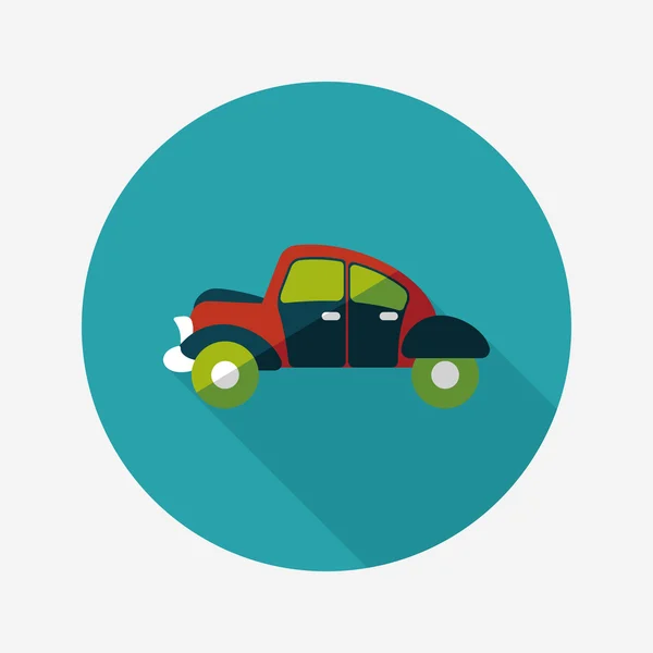 Transport samochodów płaski ikona z długim cieniem, eps10 — Wektor stockowy
