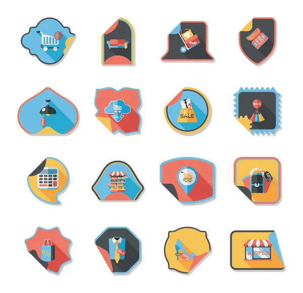 alışveriş etiket afiş düz tasarım arka plan ayarlamak, eps10