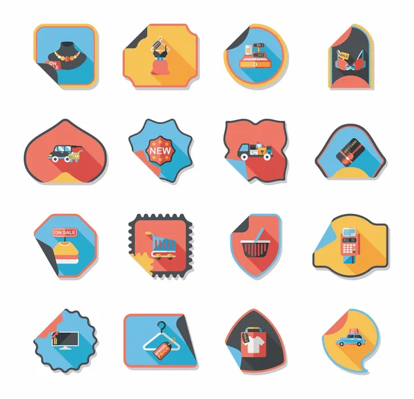 alışveriş etiket afiş düz tasarım arka plan ayarlamak, eps10