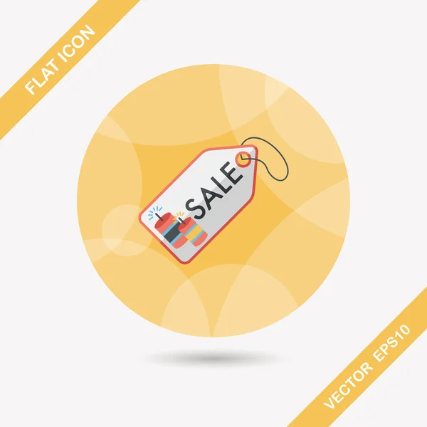 Chinese New Year SALE flat icon with long shadow, eps10 — стоковый вектор