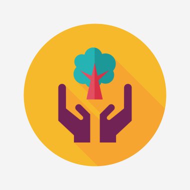 Uzun Gölge, eps1 ile çevre koruma kavramı düz simgesi