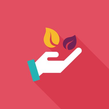 Uzun Gölge, eps1 ile çevre koruma kavramı düz simgesi