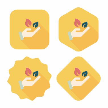 Uzun Gölge, eps1 ile çevre koruma kavramı düz simgesi