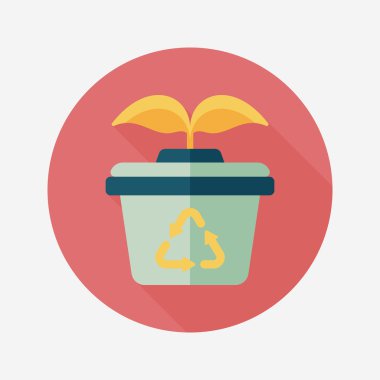 Uzun Gölge, eps1 ile çevre koruma kavramı düz simgesi