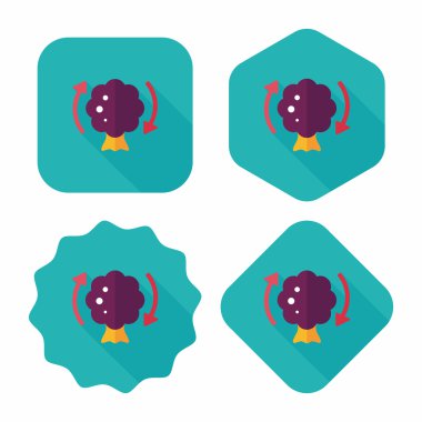 Uzun Gölge, eps ile çevre koruma kavramı düz simgesi