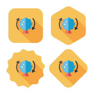 Uzun Gölge, eps ile çevre koruma kavramı düz simgesi