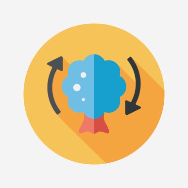 Uzun Gölge, eps ile çevre koruma kavramı düz simgesi