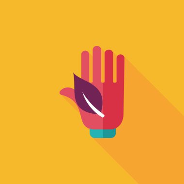 Uzun Gölge, eps ile çevre koruma kavramı düz simgesi