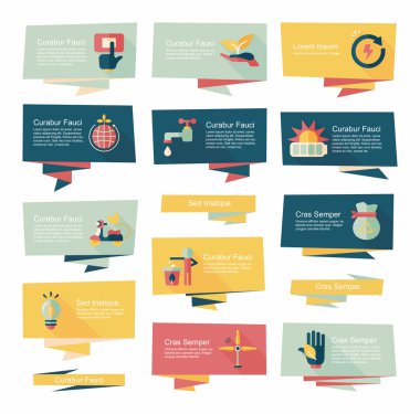 Çevre koruma kavramı düz afiş arka plan, eps10