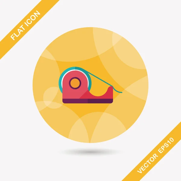 Adhesive tape flat icon with long shadow,eps10 — Stockový vektor