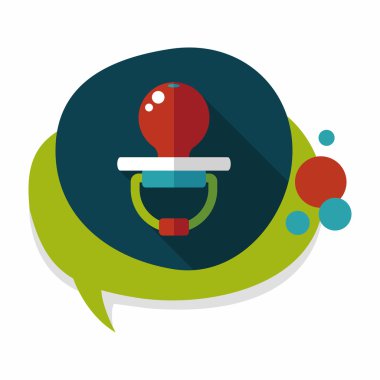 Uzun Gölge, eps 10 bebeğin kukla düz simgesiyle