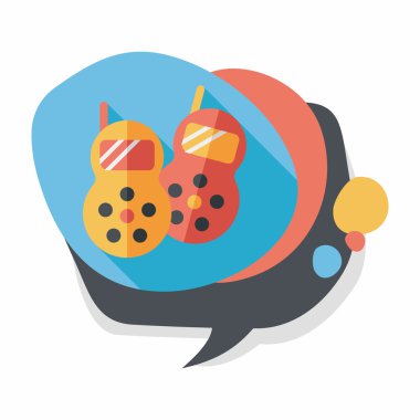 Uzun Gölge, eps10 telsiz düz simgesi