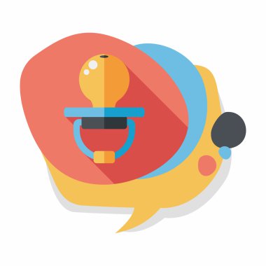 Uzun Gölge, eps 10 bebeğin kukla düz simgesiyle