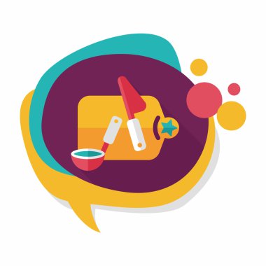 Uzun Gölge, eps10 ile kesme oyuncak düz simgesi