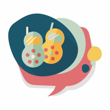 Uzun Gölge, eps10 telsiz düz simgesi