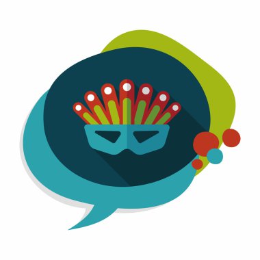 Uzun Gölge, eps10 ile parti maskesi düz simgesi