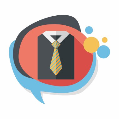 Uzun Gölge, eps10 ile iş gömlek ve kravat düz simgesi