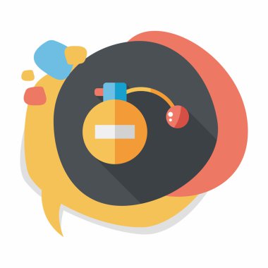 Uzun Gölge, eps10 parfüm düz simgesi