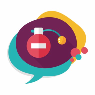 Uzun Gölge, eps10 parfüm düz simgesi