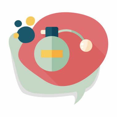 Uzun Gölge, eps10 parfüm düz simgesi