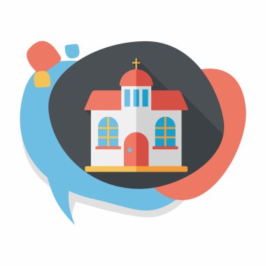 Uzun Gölge, eps10 bina kilise düz simgesiyle