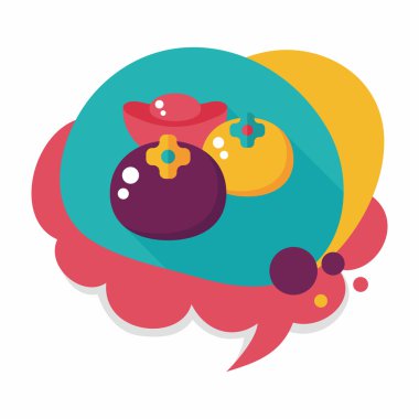 Çin yeni yılı uzun gölge, eps10, Çin şans ile düz simgesi