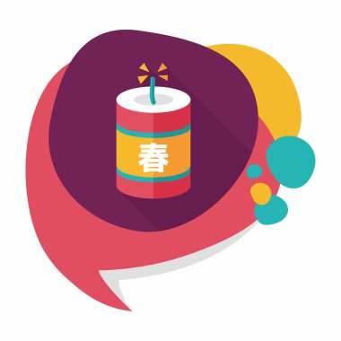 Çin yeni yılı düz simgesi, eps10, Çince festival couplets zekâ