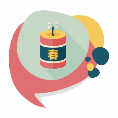 Çin yeni yılı düz simgesi, eps10, Çince festival couplets zekâ