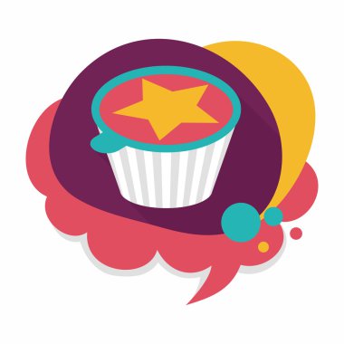 kahve-mate uzun gölge, eps10 düz simgesiyle