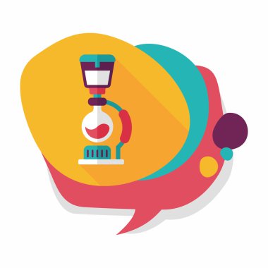 Uzun Gölge, eps10 ile kahve makinesi düz simgesi