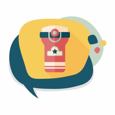 Su şişesi uzun gölge, eps10 düz simgesiyle