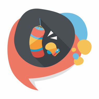 Uzun Gölge, eps10 ile düz simgesi boks