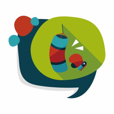 Uzun Gölge, eps10 ile düz simgesi boks