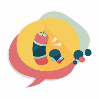 Uzun Gölge, eps10 ile düz simgesi boks