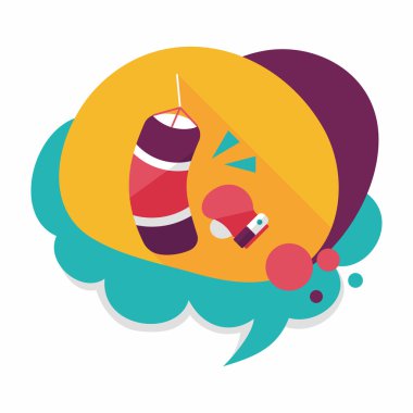 Uzun Gölge, eps10 ile düz simgesi boks