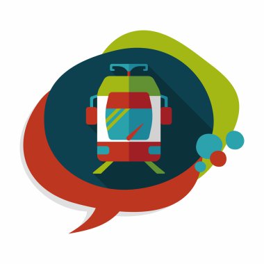 Uzun Gölge, eps10 ile ulaşım metro düz simgesi